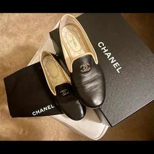 Chanel smoking slippers